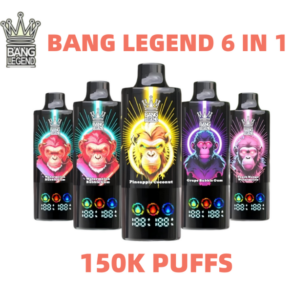 BANG Legend 150k 6 in 1 Disposable Vape 150000 Puffs