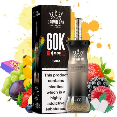 Al Fakher Crown Bar E Hose X 60000 Puffs Disposable Hubba-EUROVAPEPRO