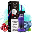 Al Fakher Crown Bar E Hose X 60000 Puffs Disposable Vape Blueberry Cherry-EUROVAPEPRO