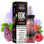 Al Fakher Crown Bar E Hose X 60000 Puffs Disposable Vape Grape Berry-EUROVAPEPRO