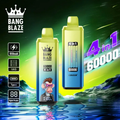 BANG Blaze 60000 Puffs 4 in 1 60K Disposable Vape Blueberry Ice&Peach Ice&Rainbow Candy&/EUROVAEPRO