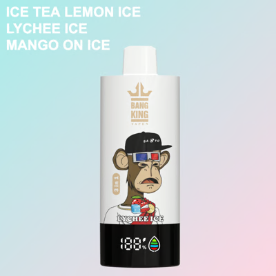 BANG King Triple 85000 Puffs 3 In 1 Disposable VapeIce Tea Lemon Ice&Lychee Ice&Mango ON Ice/EUROVAPEPRO