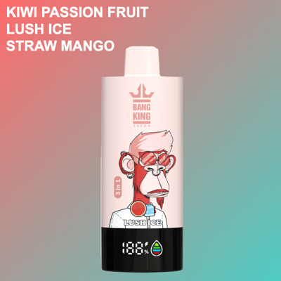 BANG King Triple 85000 Puffs 3 In 1 Disposable Vape Kiwi Passion Fruit&Lush Ice&Straw Mango/EUROVAPEPRO
