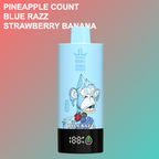 BANG King Triple 85000 Puffs 3 In 1 Disposable Vape Pineapple Count&Blue Razz&Strawberry Banana/EUROVAPEPRO