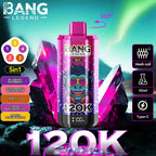 BANG Legend 5 in 1 Flavors 120,000 Puffs Disposable Vape Blueberry Raspberry&Peach Mango Watermelon&Cherry Cola&Grape Blakberry Ice&Mongo Peach Apricot/EUROVAPEPR