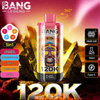 BANG Legend 5 in 1 Flavors 120,000 Puffs Disposable Vape Strawberry Watermelon&Cantaloupe Apple&Cola Ice&Mango Peach&Love66/EUROVAPEPRO
