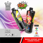 BANG Legend 150k 6 in 1 Disposable Vape Banana Ice&Strawberry Banana&Citric Acid Orange/EUROVAPEPRO