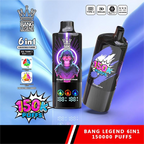 BANG Legend 150k 6 in 1 Disposable Vape Grape Ice&Grape Bubble Gum&Raspberry Grape /EUROVAPEPRO