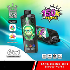 BANG Legend 150k 6 in 1 Disposable Vape Passionate Passion Fruit&Guava Lime&Pnsion Fruit Lemon/EUROVAPEPRO