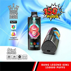 BANG Legend 150k 6 in 1 Disposable Vape Red Bull&Watermelon Bubble Gum&Love66/EUROVAPEPRO