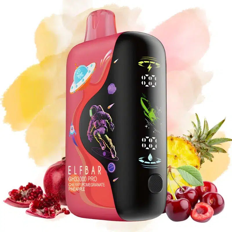 ELF BAR GH33000 Pro 33000 Puffs Cherry Pomegranate Pineapple Disposable Vape -Eurovapepro
