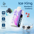 ELF BAR Ice King -  30000 puffs  Disposable Vape Blackberry Cranberry-EUROVAPEPRO