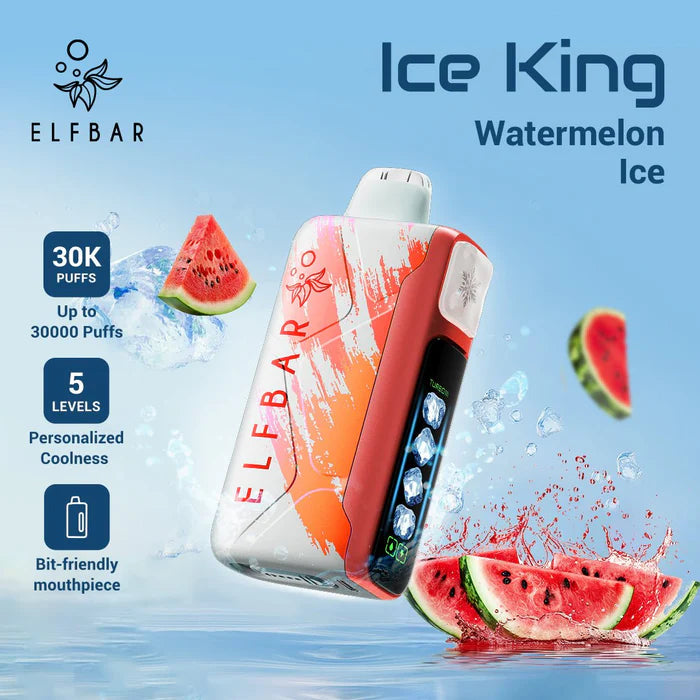 ELF BAR Ice King -  30000 puffs  Disposable Vape Watermelon Ice-EUROVAPEPRO
