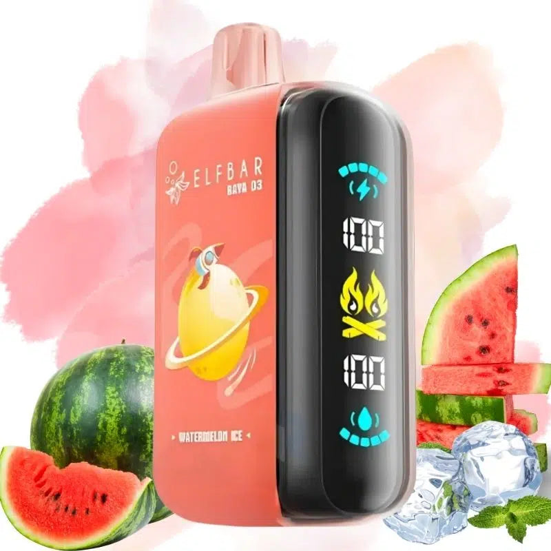 ELF BAR Raya D3 25000 puffs disposable vape Watermelon Ice-eurovapepro