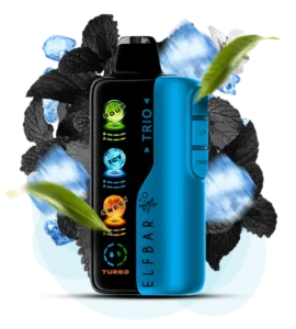 ELF BAR TRIO 40000 Puffs Disposable Vape Black Mint-EUROVAPEPRO