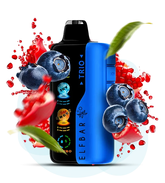 ELF BAR TRIO 40000 Puffs Disposable Vape Blueberry Pom Slushy-EUROVAPEPRO