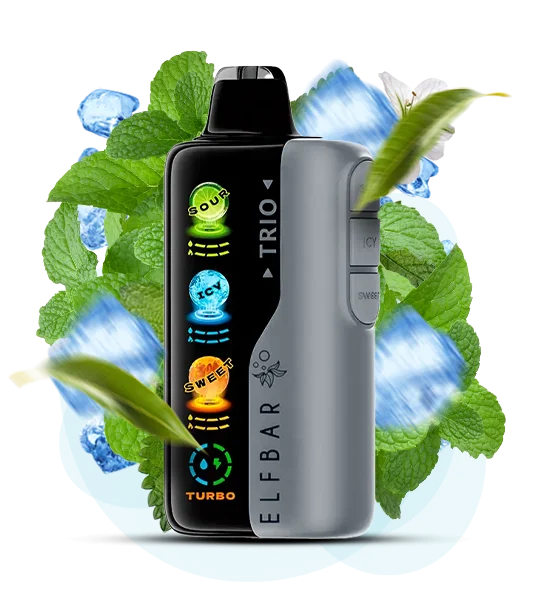ELF BAR TRIO 40000 Puffs Disposable Vape Cool Menthol-EUROVAPEPRO