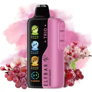 ELF BAR TRIO 40000 Puffs Disposable Vape Sakura Grape-EUROVAPEPRO