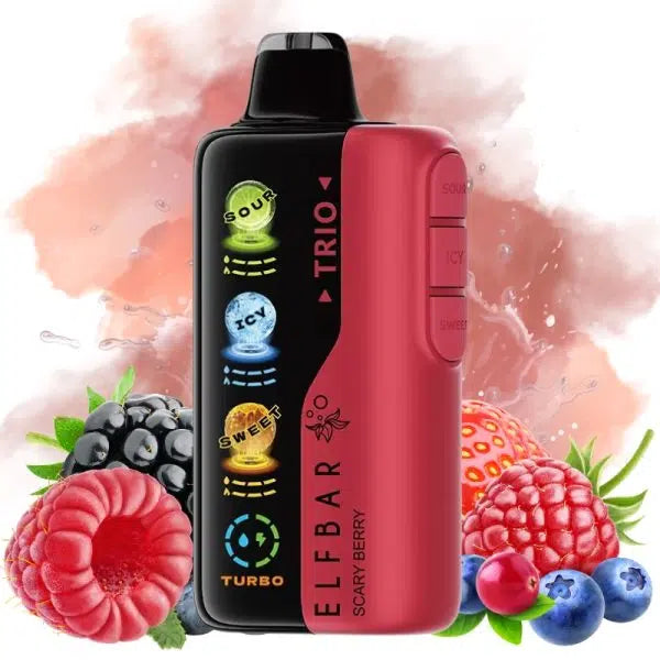 ELF BAR TRIO 40000 Puffs Disposable Vape Scary Berry-EUROVAPEPRO