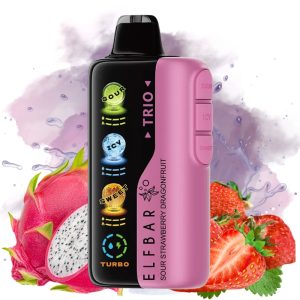 ELF BAR TRIO 40000 Puffs Disposable Vape Sour Strawberry Dragonfruit-EUROVAPEPRO