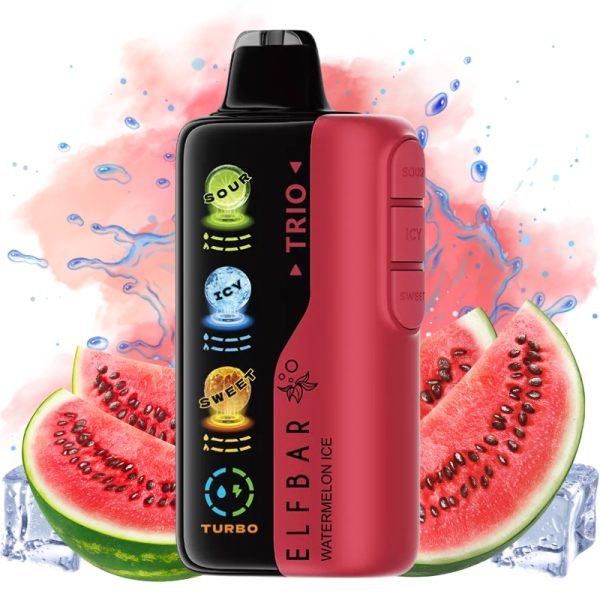 ELF BAR TRIO 40000 Puffs Disposable Vape Watermelon Ice-EUROVAPEPRO