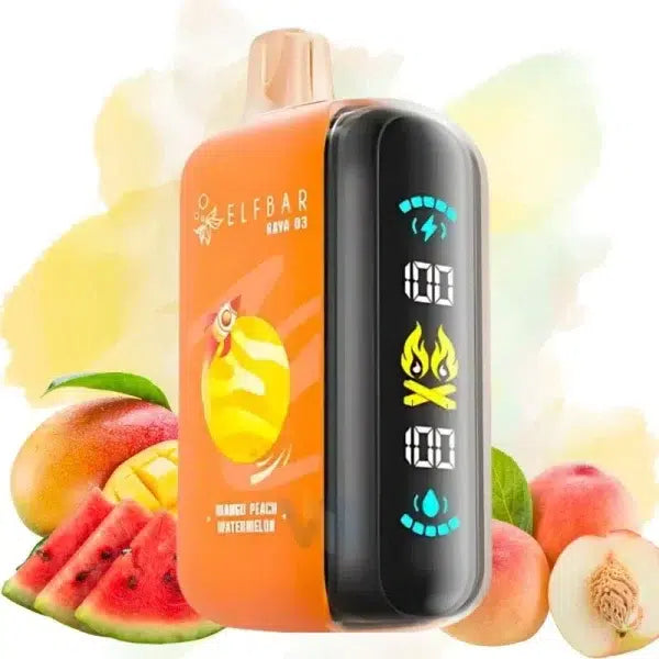 ELF BAR Raya D3 25000 puffs disposable vape Mango Peach Watermelon-eurovapepro