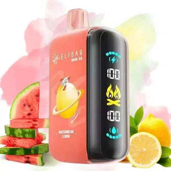 ELF BAR Raya D3 25000 puffs disposable vape Watermelon Lemon -eurovapepro