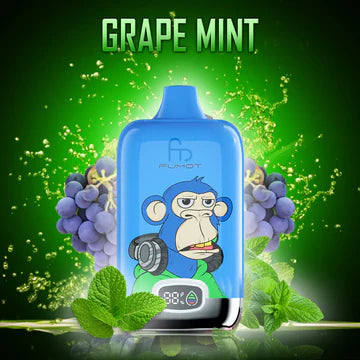 FUMOT Digital Box - 12000 Puffs Disposable Vape Grape Mint-EUROVAPEPRO