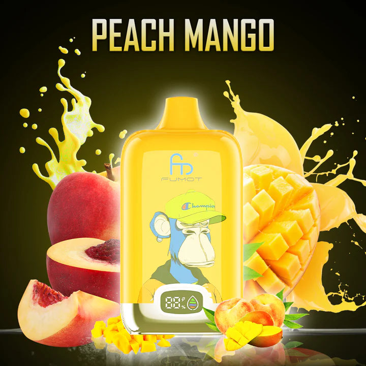 FUMOT Digital Box - 12000 Puffs Disposable Vape Peach Mango -EUROVAPEPRO
