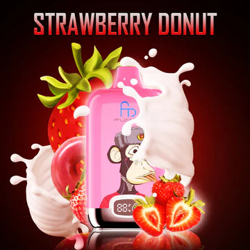 FUMOT Digital Box - 12000 Puffs Disposable Vape Strawberry Donut-EUROVAPEPRO