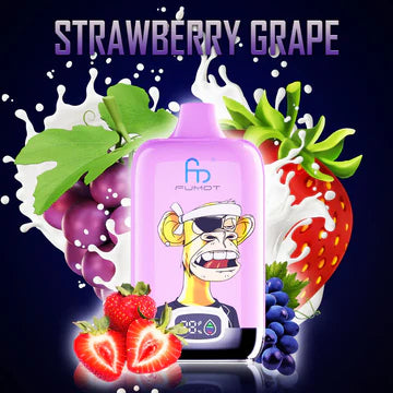 FUMOT Digital Box - 12000 Puffs Disposable Vape Strawberry Grape-EUROVAPEPRO