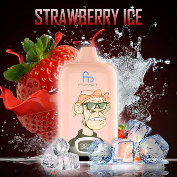 FUMOT Digital Box - 12000 Puffs Disposable Vape Strawberry Ice -EUROVAPEPRO