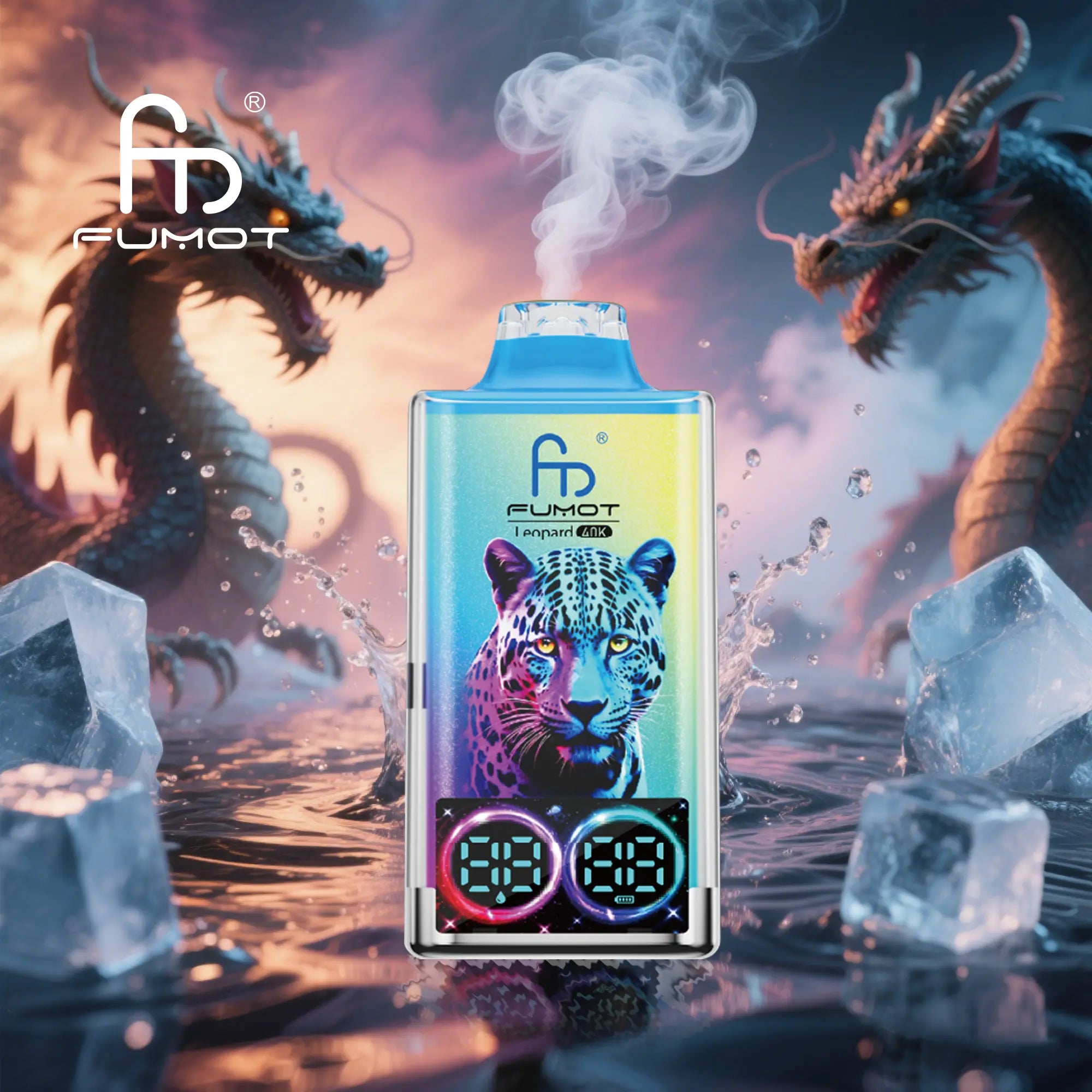 FUMOT  Leopard  40000 Puff Disposable Vape Black Drangon Ice-EUROVAPEPRO