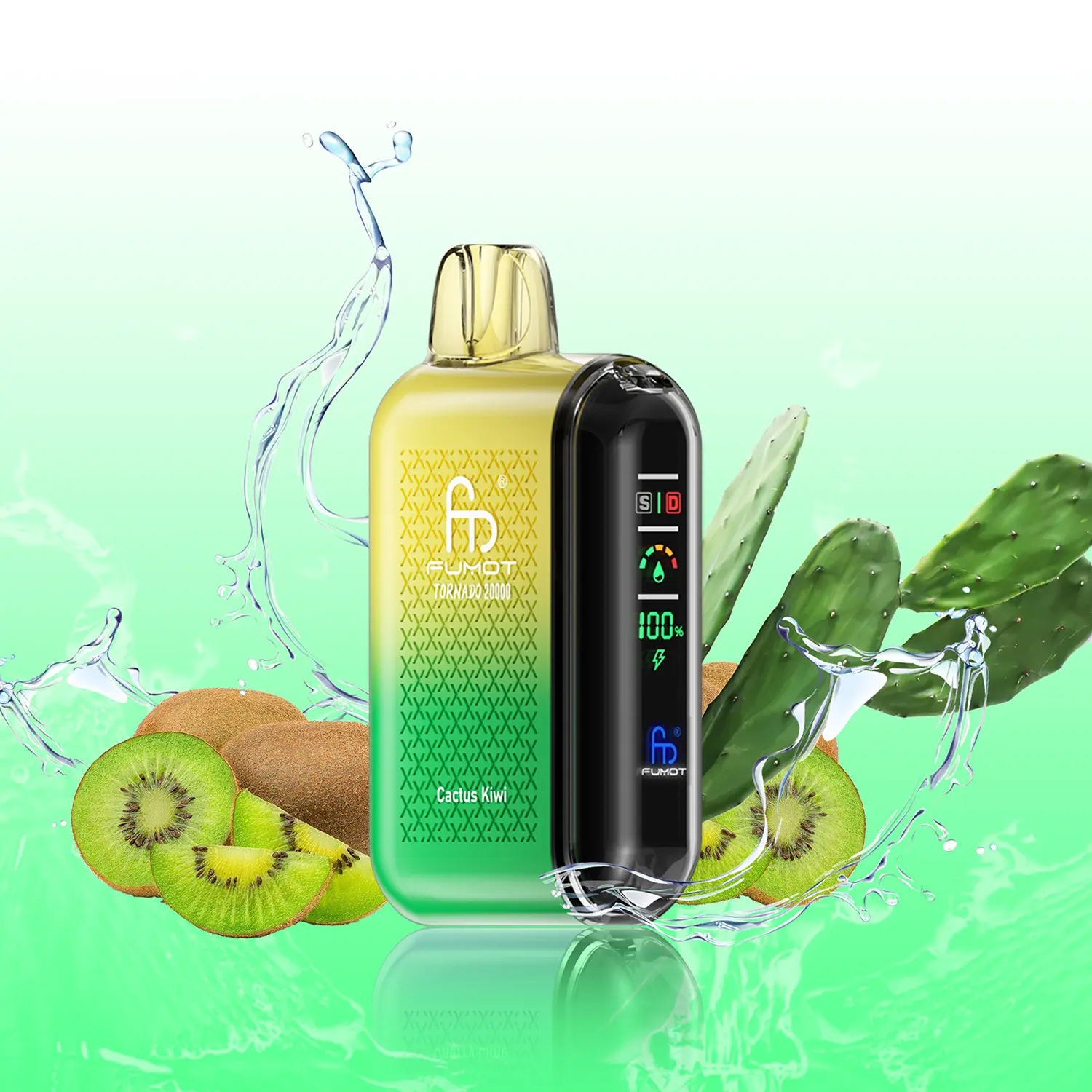FUMOT RandM Tornado 20000 Puffs Disposable Vape-Cactus Kiwi-EUROVAPAEPRO