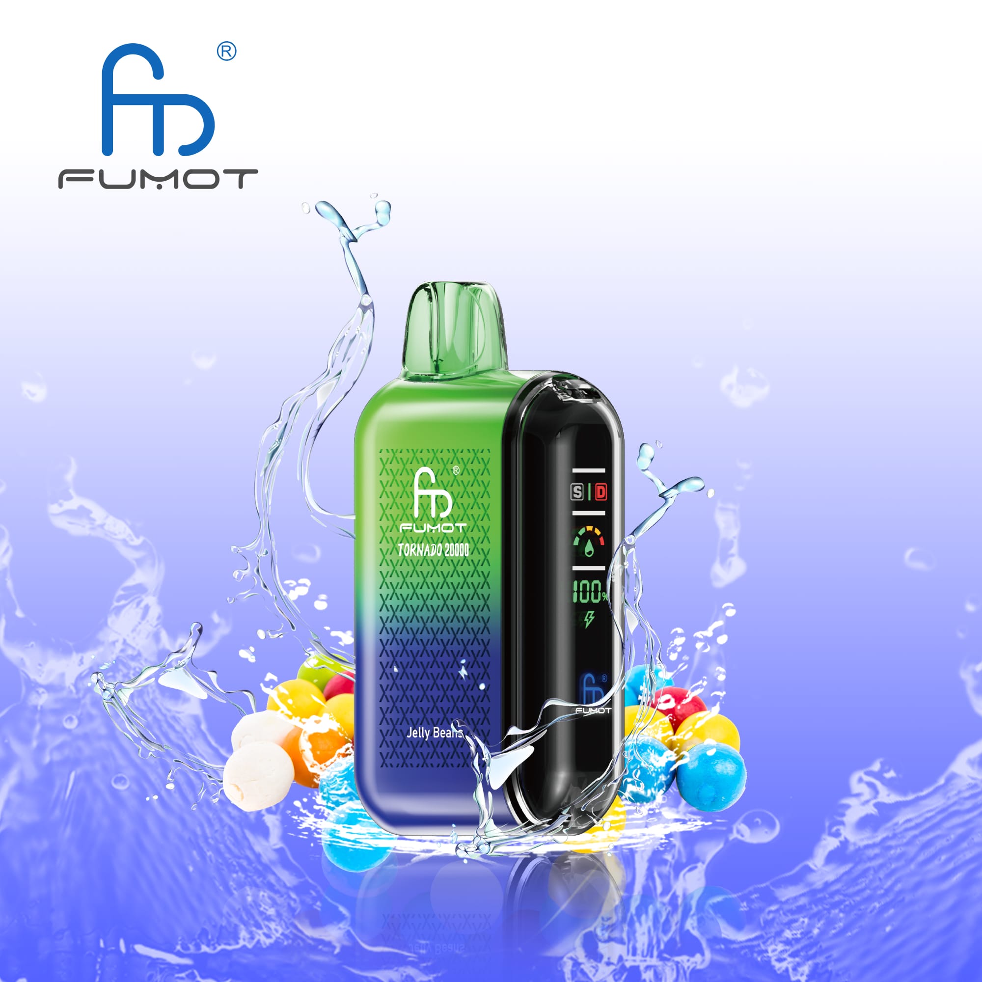 FUMOT RandM Tornado 20000 Puffs Disposable Vape-Jelly Beans-EUROVAPAEPRO