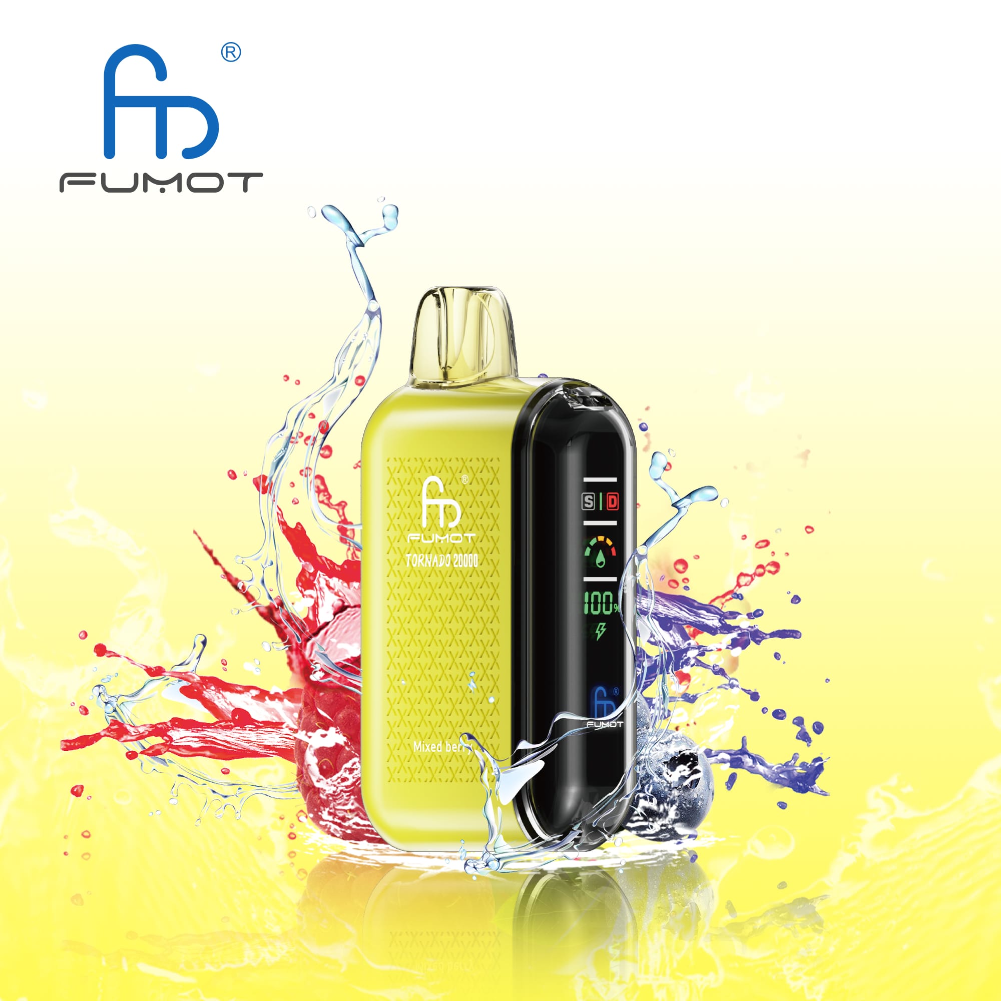 FUMOT RandM Tornado 20000 Puffs Disposable Vape-Mixed Berry-EUROVAPAEPRO