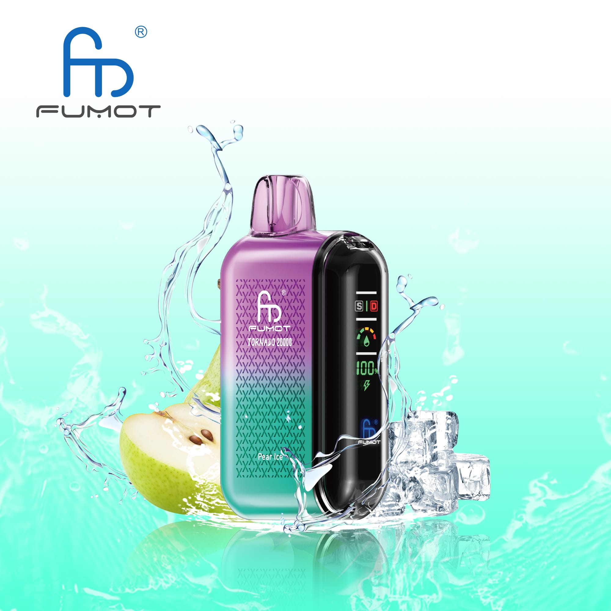 FUMOT RandM Tornado 20000 Puffs Disposable Vape-Pear Ice-EUROVAPAEPRO