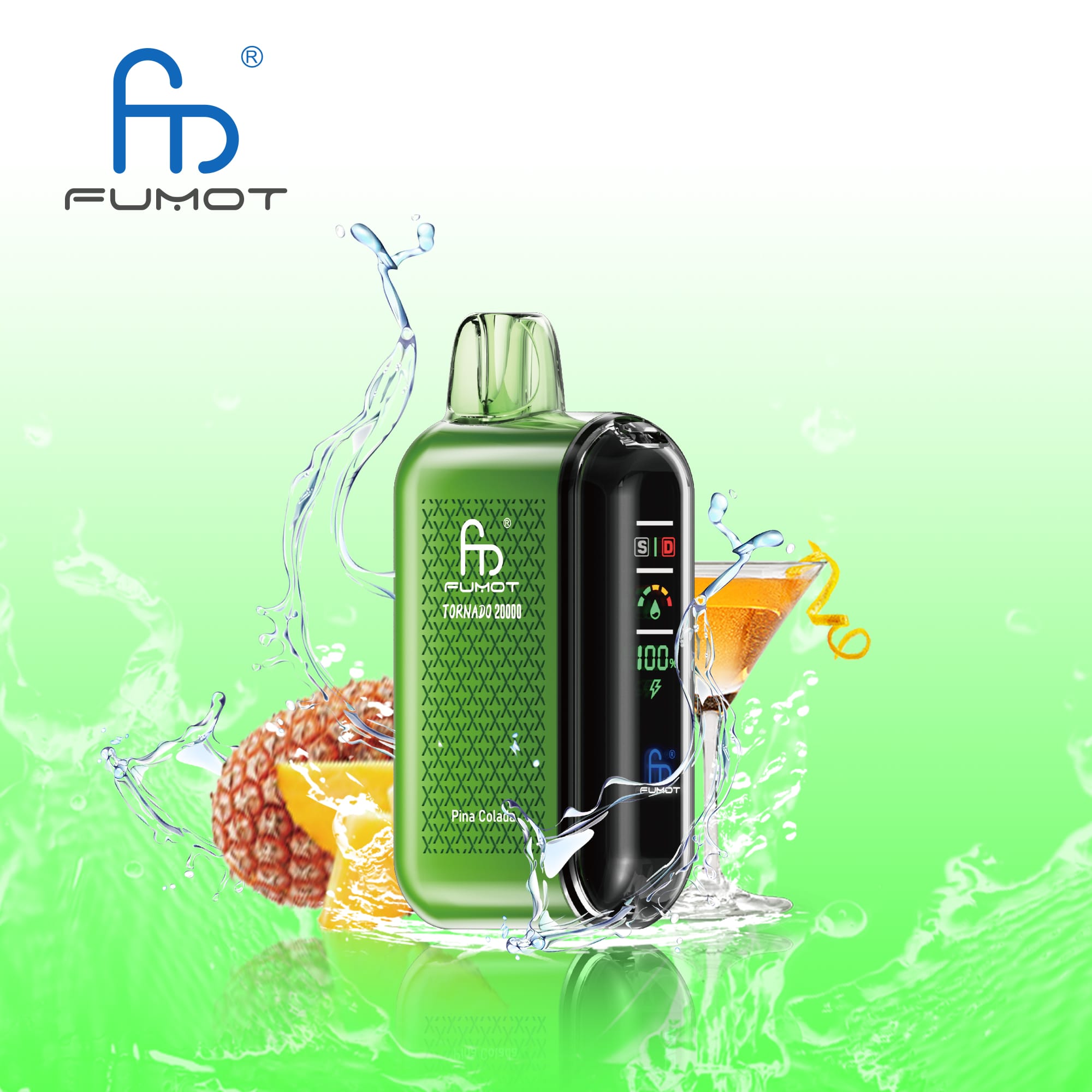 FUMOT RandM Tornado 20000 Puffs Disposable Vape-Pina Colada-EUROVAPAEPRO