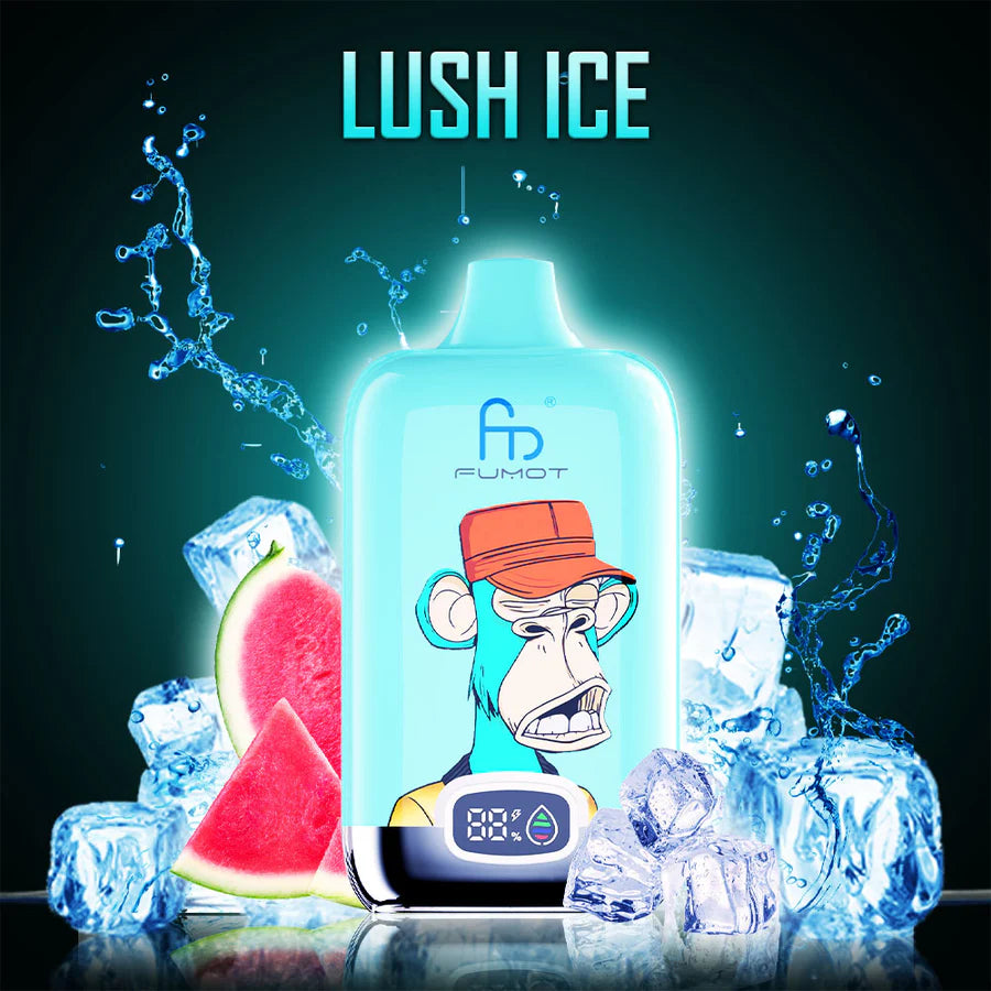 FUMOT RandM Tornado Digital Box - 12000 Puffs Disposable Vape Lush Ice-EUROVAPEPRO