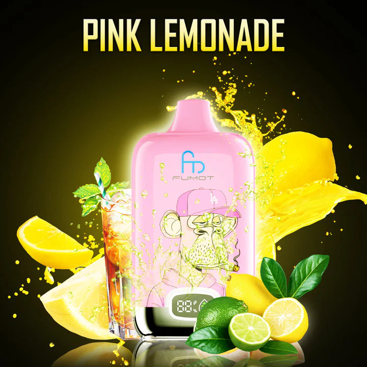 FUMOT RandM Tornado Digital Box - 12000 Puffs Disposable Vape Pink Lemonade-EUROVAPEPRO