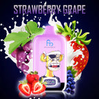 FUMOT RandM Tornado Digital Box - 12000 Puffs Disposable Vape Strawberry Grape-EUROVAPEPRO