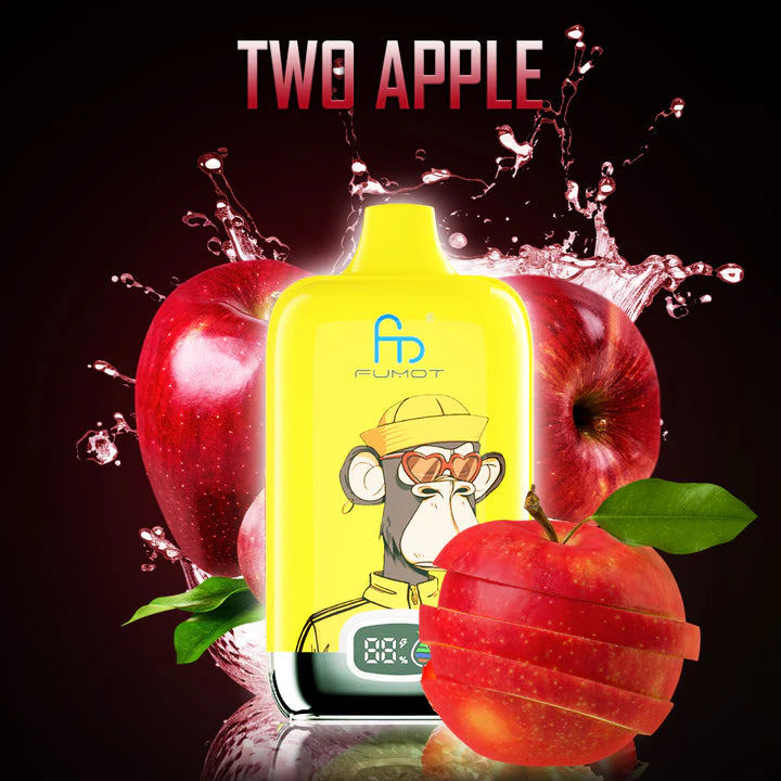 FUMOT RandM Tornado Digital Box - 12000 Puffs Disposable Vape Two Apple-EUROVAPEPRO