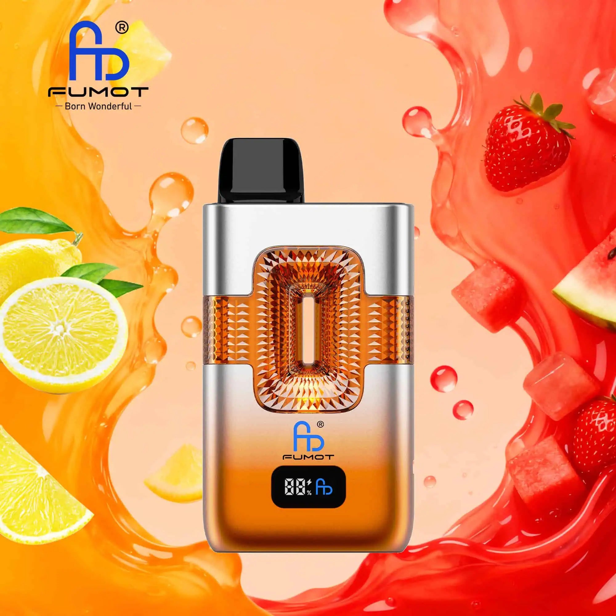 FUMOT Tornado ECO 2 In 1 50K 50000 Puffs Disposable Vapes Lemon Lime&Strawberry Watermelon-EUROVAPEPRO