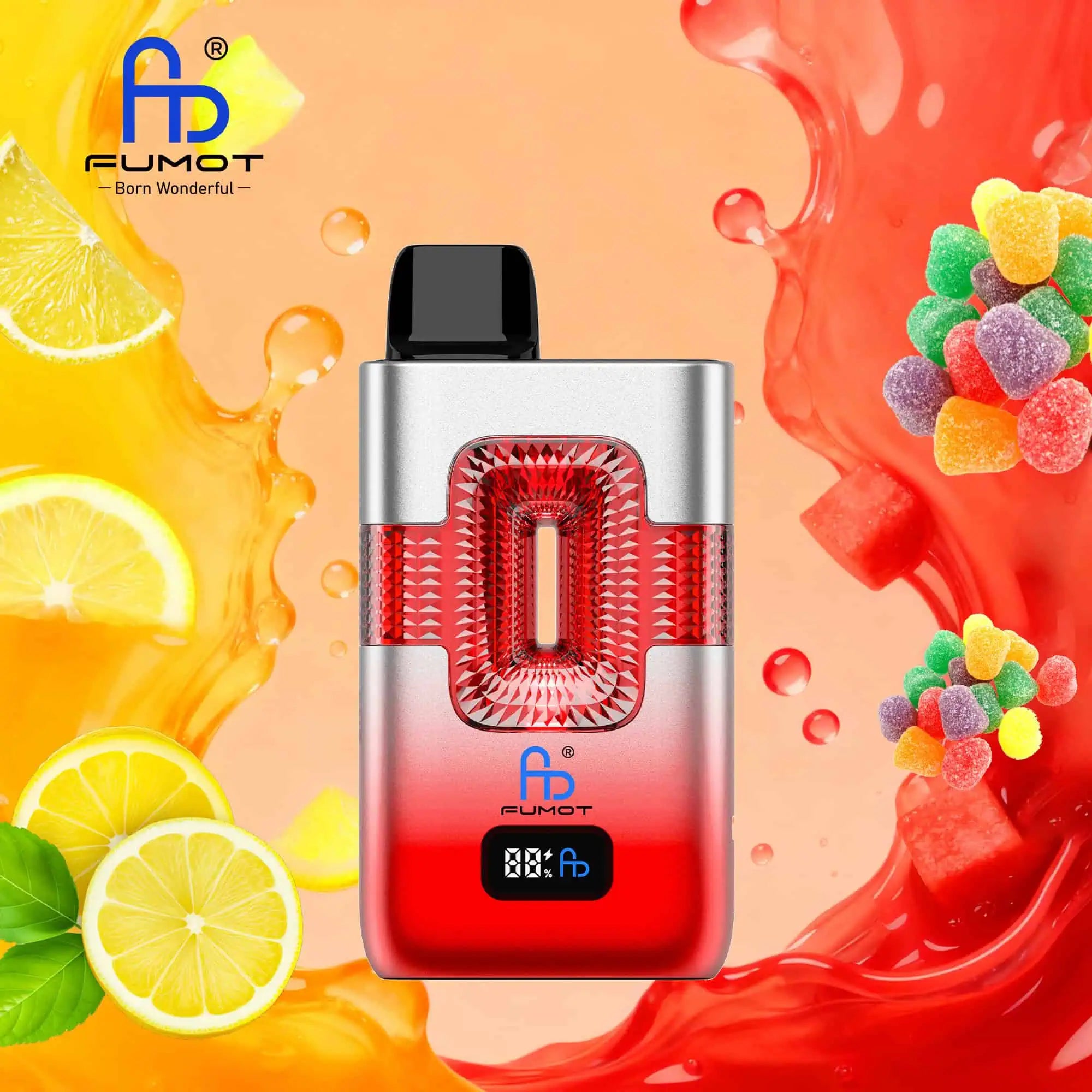 FUMOT Tornado ECO 2 In 1 50K 50000 Puffs Disposable Vapes Pink Lemonade&Sour Candy-EUROVAPEPRO