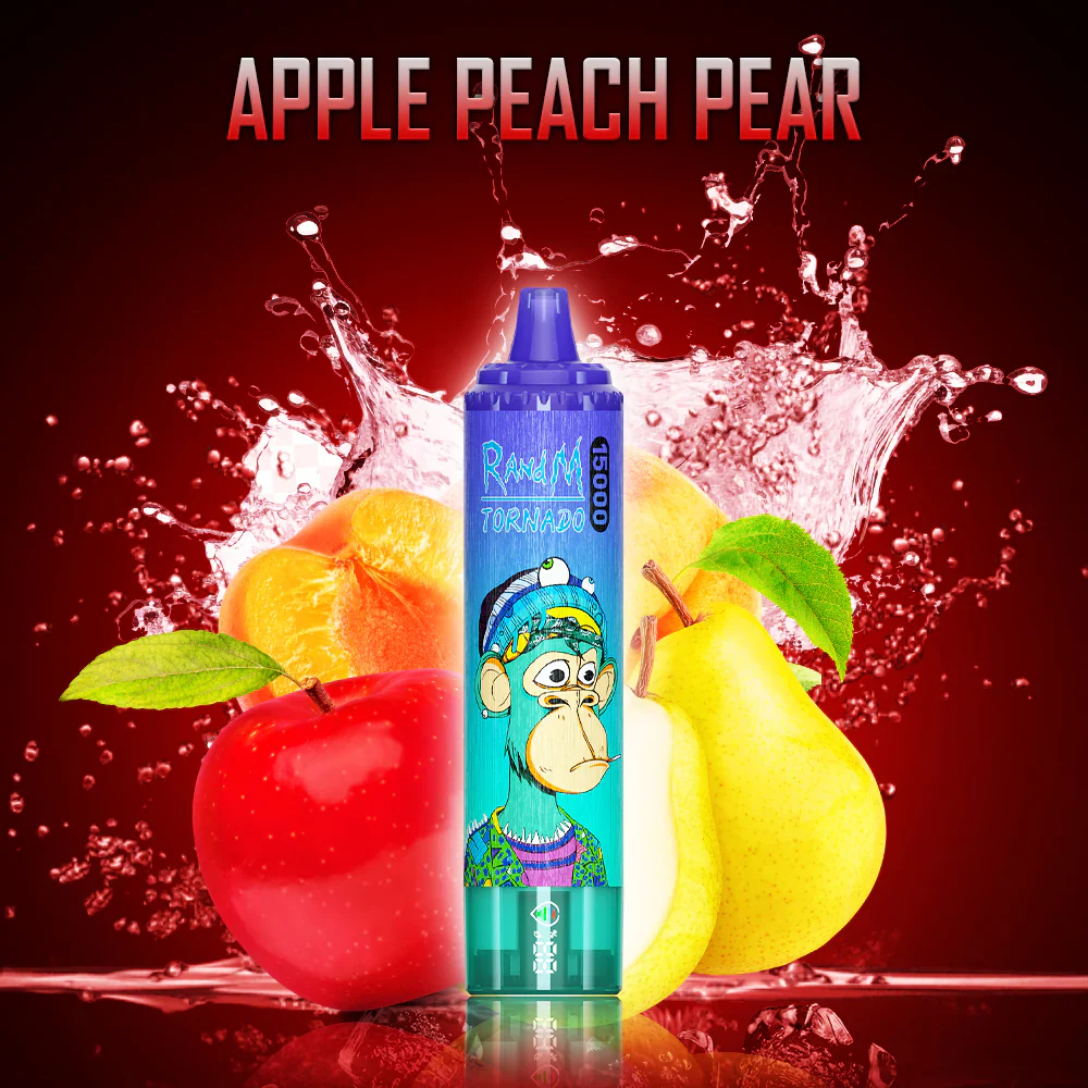FUMOT Tornado RandM 15000 puffs Disposable Vape Apple Peach Pear-EUROVAPEPRO