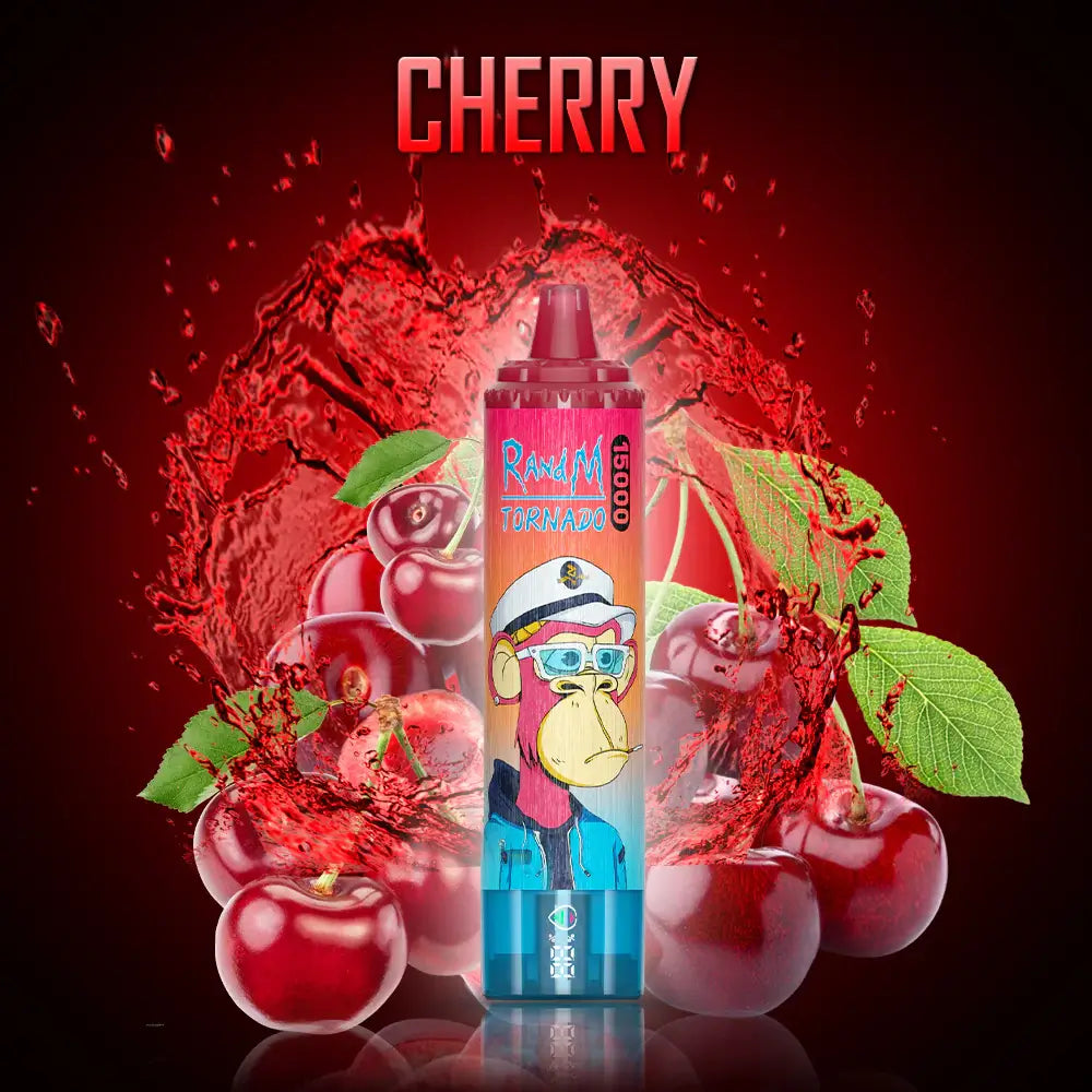 FUMOT Tornado RandM 15000 puffs Disposable Vape Cherry-EUROVAPEPRO