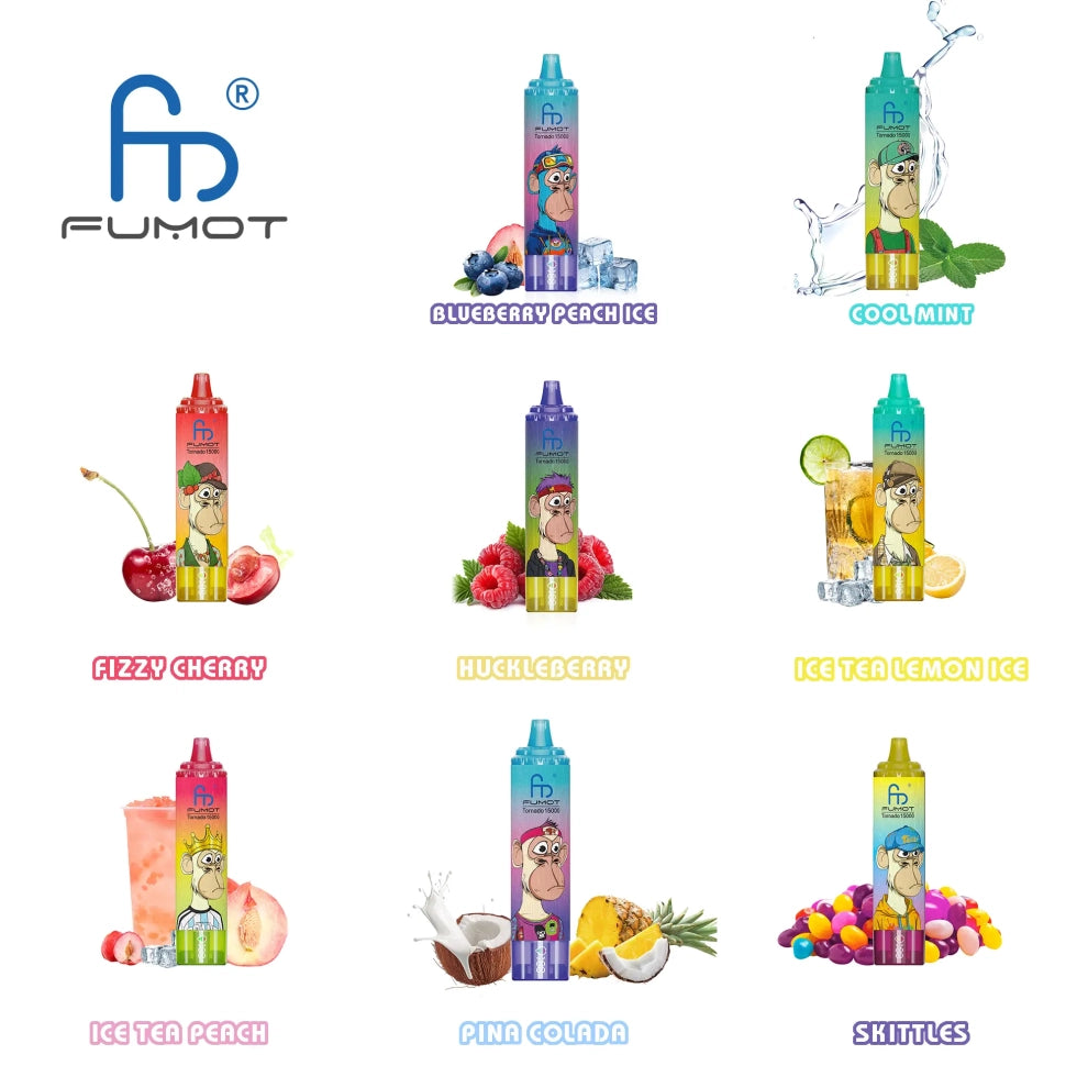 FUMOT Tornado RandM 15000 puffs Disposable Vape -EUROVAPEPRO