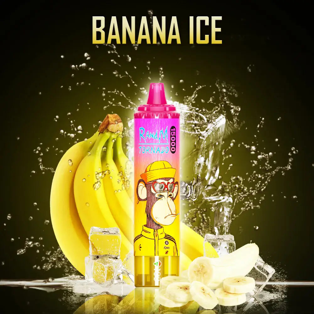 FUMOT Tornado RandM 15000 puffs Disposable Vape Banana Ice-EUROVAPEPRO