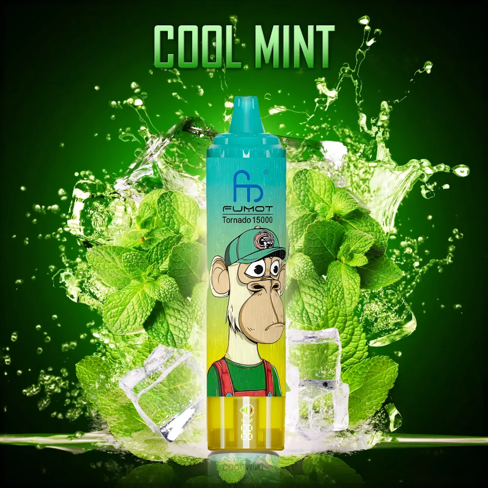 FUMOT Tornado RandM 15000 puffs Disposable Vape Cool Mint-EUROVAPEPRO