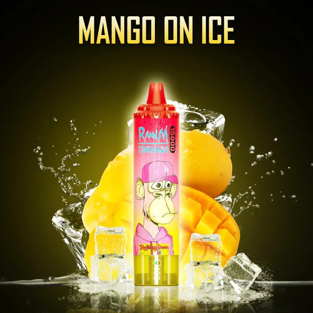 FUMOT Tornado RandM 15000 puffs Disposable Vape Mango On Ice-EUROVAPEPRO